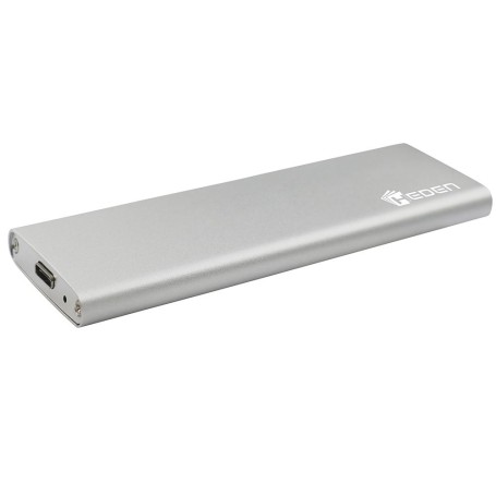 Boitier externe Heden M2 pour SSD M2 NGFF SATA jusqu'à 2T interface USB 3.1 (type C) tout en alu